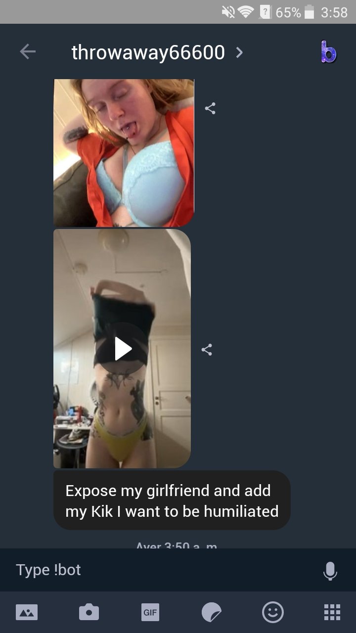 Girlfriend sent by cuck - Send your sluts to my Kik ElVatoLoko97 #ifV4712n